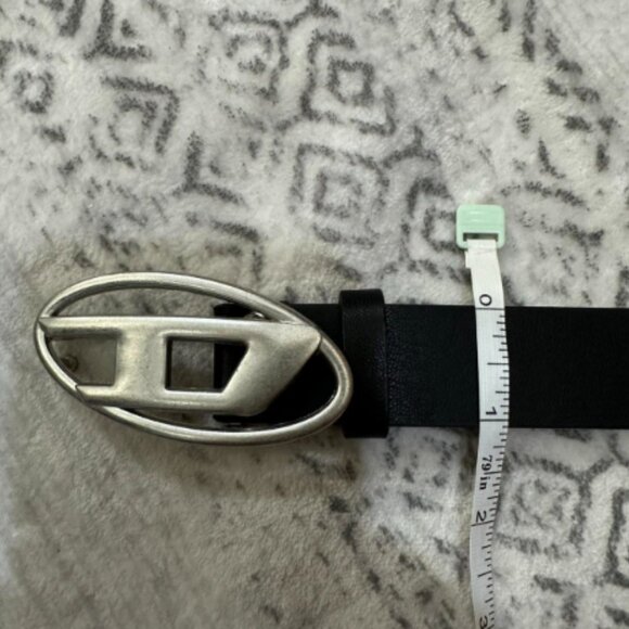 Diesel belt UNISEX with black leather - Picture 2 of 3